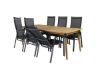 Imagine Masa de dining Julian - Acasia - 210*100cm+Scaun recliner Copacabana - Negru/Negru_6