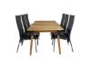 Imagine Masa de dining Julian - Acasia - 210*100cm+Scaun recliner Copacabana - Negru/Negru_6