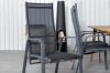 Imagine Masa de dining Julian - Acasia - 210*100cm+Scaun recliner Copacabana - Negru/Negru_6