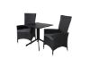 Imagine Masa de cafea Way 70*70 + scaun Padova (recliner) - Negru/Gri_2