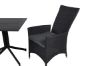 Imagine Masa de cafea Way 70*70 + scaun Padova (recliner) - Negru/Gri_2