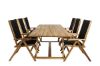 Imagine Plankton - Dining Table acacia - 220*100+Little John foldable Chair - Rope / Acacia_6