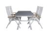 Imagine Virya Dining Table - White Alu / Grey Glass - small table+Panama Light 5-pos Chair White / white_4