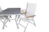 Imagine Virya Dining Table - White Alu / Grey Glass - small table+Panama Light 5-pos Chair White / white_4