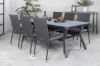 Imagine Virya Dining Table - Black Alu / Grey Glass - big table+Anna Chair - Black_6