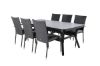 Imagine Virya Dining Table - Black Alu / Grey Glass - big table+Anna Chair - Black_6