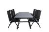 Imagine Virya Dining Table - Black Alu / Grey Glass - big table+Break 5:pos Chair - Black/Black_6