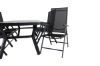 Imagine Virya Dining Table - Black Alu / Grey Glass - big table+Break 5:pos Chair - Black/Black_6