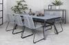 Imagine Virya Dining Table - Black Alu / Grey Glass - big table+Lindos Chair - Black/Grey_6