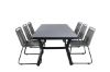 Imagine Virya Dining Table - Black Alu / Grey Glass - big table+Lindos Chair - Black/Grey_6