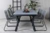 Imagine Virya Dining Table - Black Alu / Grey Glass - big table+Lindos Chair - Black/Grey_6