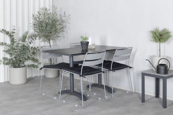 Imagine Denver 70*120 Black/Black+Lina Dining Chair - Grey_4