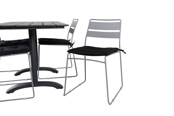 Imagine Denver 70*120 Black/Black+Lina Dining Chair - Grey_4