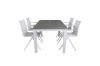 Imagine Albany Table - 160/240 - Alb/Gri+ Scaun de masa Alina - Aluminiu alb / Textilene alb_4