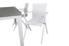 Imagine Albany Table - 160/240 - Alb/Gri+ Scaun de masa Alina - Aluminiu alb / Textilene alb_4