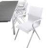 Imagine Tabelul Nivele 229/310 - White/Grey+Alina Scaun de Dining - Aluminiu alb / Textilene alb_8