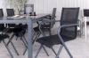 Imagine Break Table 205*90 - Black/Black+Alina Dining Chair - Black Alu / Black Textilene_6