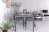 Imagine Break - Table 205*90 - Black alu/black aintwood +Lindos Armchair - Black Alu / Grey Rope _6