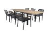 Imagine Masa de dining Panama 152/210 - Negru/Teak+6 scaune de dining Dallas_6