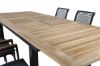 Imagine Masa de dining Panama 152/210 - Negru/Teak+6 scaune de dining Dallas_6