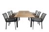 Imagine Masa de dining Panama 152/210 - Negru/Teak+6 scaune de dining Dallas_6