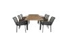 Imagine Panama Table 160/240 - Black/Teak+Dallas Dining Chair_6