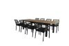 Imagine Panama - Tabel - 68,83 - Aluminiu negru/Teak + scaun de dining Dallas_8