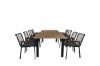 Imagine Panama - Tabel - 68,83 - Aluminiu negru/Teak + scaun de dining Dallas_8