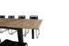 Imagine Panama - Table - 224/324*100 - svart Alu/Teak+Lindos Stacking Chair - Black Alu / Black Rope_8