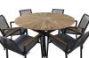 Imagine Masa Mexic ø 140 - Negru/Teak+Scaun de Dining Dallas_6