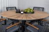 Imagine Masa Mexic ø 140 - Negru/Teak+Scaun de Dining Dallas_6