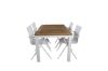 Imagine Panama - Table - 152/210*90 - Vit Alu/Teak+Alina Dining Chair - white Alu / White Textilene_4