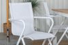 Imagine Panama - Table - 152/210*90 - Vit Alu/Teak+Alina Dining Chair - white Alu / White Textilene_4