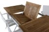 Imagine Panama - Table - 152/210*90 - Vit Alu/Teak+Alina Dining Chair - white Alu / White Textilene_4