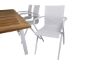 Imagine Panama Table 160/240 - White/Teak+Alina Dining Chair - white Alu / White Textilene_6