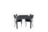 Imagine Marbella Table 160/240 - Black/Black+Nicke Dining chair w. armrest - Black Steel_4