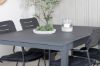 Imagine Marbella Table 160/240 - Black/Black+Nicke Dining chair w. armrest - Black Steel_4