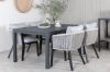 Imagine Marbella Table 160/240 - Black/Black+Virya Dining Chair - BLACK Alu / Grey cushion _4