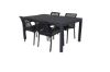 Imagine Vă rugăm să traduceți complet Marbella Table 160/240 - Black/Black+Dallas Dining Chair_4