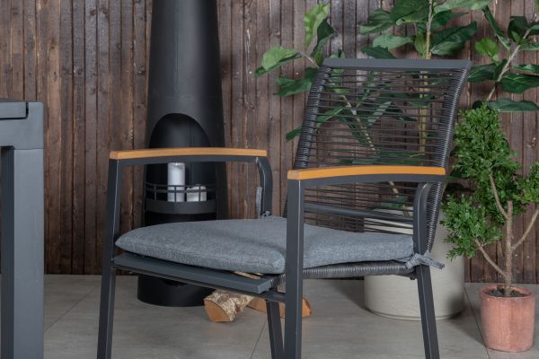 Imagine Vă rugăm să traduceți complet Marbella Table 160/240 - Black/Black+Dallas Dining Chair_4