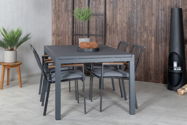 Imagine Vă rugăm să traduceți complet Marbella Table 160/240 - Black/Black+Dallas Dining Chair_4