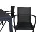 Imagine Marbella Table 160/240 - Black/Black+Alina Dining Chair - Black Alu / Black Textilene_4