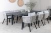 Imagine Masa Marbella 160/240 - Negru/Negru + Scaun de dining Virya - Aluminiu Negru/Cuțit Gri _6