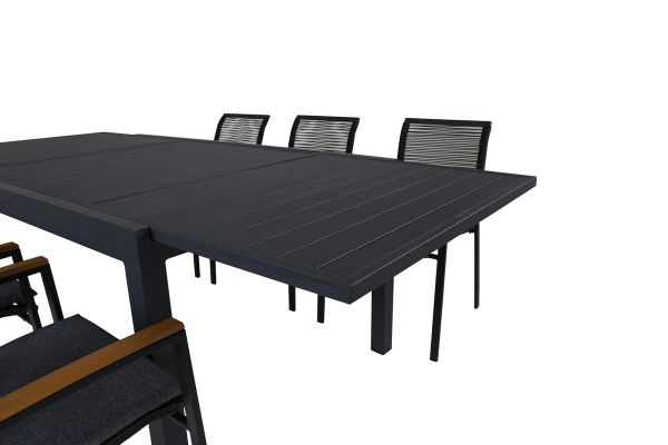 Imagine Vă rugăm să traduceți complet Marbella Table 160/240 - Black/Black+Dallas Dining Chair_6