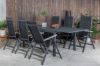 Imagine Marbella Table 160/240 - Black/Black+Albany Light 5-pos - black / Black textilene and grey teak_6