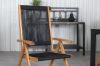 Imagine Bois Dining table 205*90cm - Black Legs / Acacia +Little John foldable Chair - Rope / Acacia_6