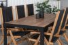 Imagine Bois Dining table 205*90cm - Black Legs / Acacia +Little John foldable Chair - Rope / Acacia_6