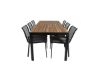 Imagine Vă rugăm să traduceți complet Tabelul de dining Bois 205*90cm - Picioare negre / Acacia + Scaunul de dining Dallas_6