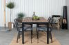 Imagine Vă rugăm să traduceți complet Tabelul de dining Bois 205*90cm - Picioare negre / Acacia + Scaunul de dining Dallas_6