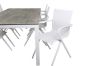 Imagine Vă rugăm să traduceți complet Llama Dining Table 205 * 100 - White Alu / Grey HPL + Alina Dining Chair - white Alu / White Textilene_6